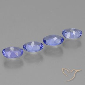 Pedras preciosas de Tanzanita Azul Violeta Intenso natural de 2.21 ct, oval, VS