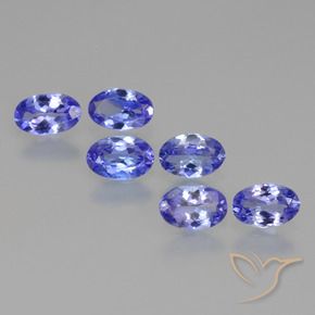 Pedras preciosas de Tanzanita Azul Violeta Profundo natural de 2.39 ct, oval, VVS-VS