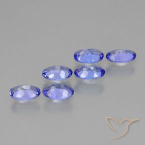 Pedras preciosas de Tanzanita Azul Violeta Profundo natural de 2.39 ct, oval, VVS-VS