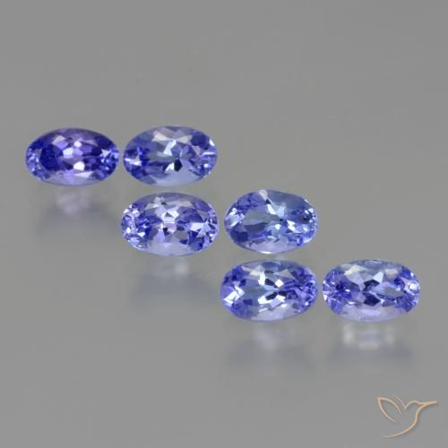 Pedras preciosas de tanzanita azul natural de 2,95 ct, corte oval, VS