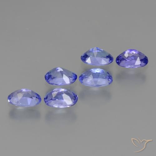 Pedras preciosas de tanzanita azul natural de 2,95 ct, corte oval, VS