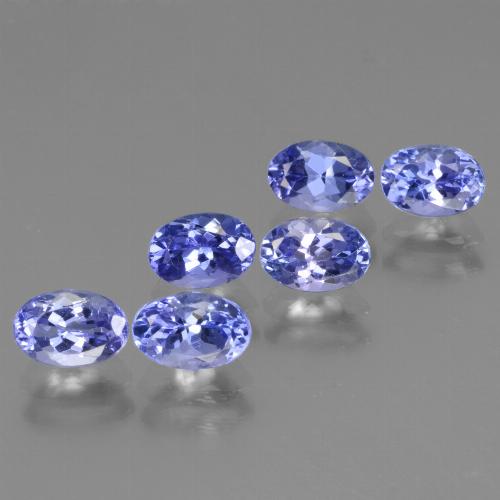 Pedras preciosas de tanzanita azul natural de 3,39 ct, corte oval, VVS-VS