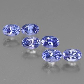 Pedras preciosas de tanzanita azul natural de 3,39 ct, corte oval, VVS-VS