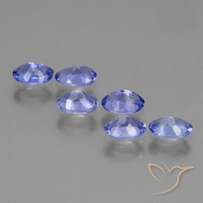 Pedras preciosas de Tanzanita Azul Roxo Profundo natural de 2.53 ct, oval, VVS-VS