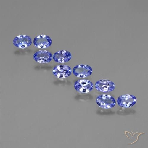 3.52ctw Natural Azul Violeta Intenso Tanzanita, oval, VVS-VS