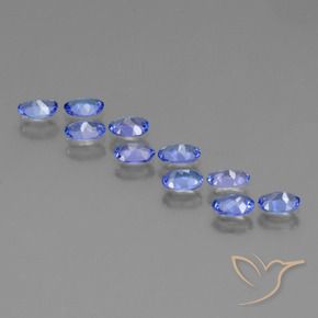 Pedras preciosas de Tanzanita Azul Violeta Intenso natural de 3.52 ct, oval, VVS-VS
