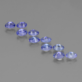 Pedras preciosas de tanzanita azul natural de 4,82 ct, corte oval, VVS-VS