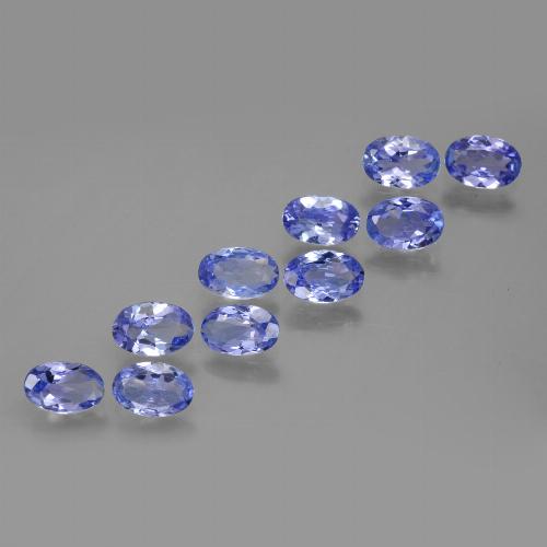 Pedras preciosas de tanzanita azul natural de 4,33 ct, corte oval, VVS-VS