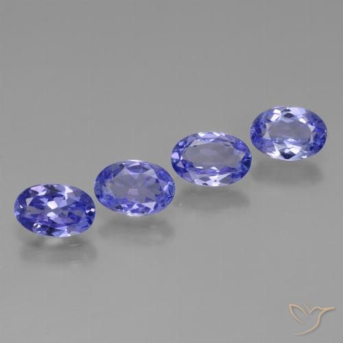 Pedras preciosas de tanzanita azul natural de 2,27 ct, corte oval, VS