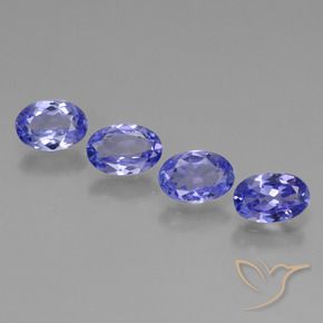 Pedras preciosas de tanzanita azul natural de 2,27 ct, corte oval, VS