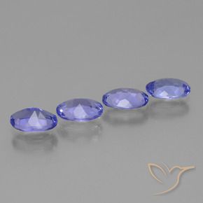 Pedras preciosas de tanzanita azul natural de 2,27 ct, corte oval, VS