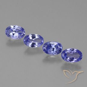 Pedras preciosas de Tanzanita Azul Violeta Intenso natural de 2.00 ct, oval, VS