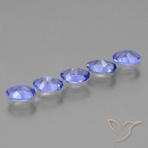 Pedras preciosas de Tanzanita Azul profundo natural de 1.87 ct, oval, VS