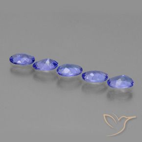 Pedras preciosas de Tanzanita Azul profundo natural de 2.19 ct, oval, VS