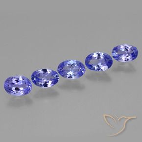 Pedras preciosas de tanzanita azul natural de 2,81 ct, corte oval, VS