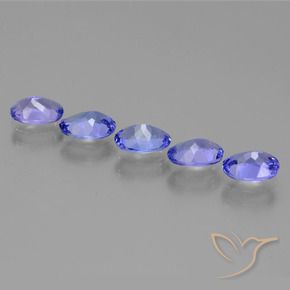 Pedras preciosas de tanzanita azul natural de 2,81 ct, corte oval, VS