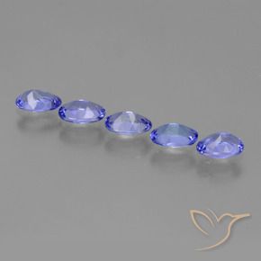Pedras preciosas de Tanzanita Azul Violeta Intenso natural de 2.24 ct, Corte Oval, VS