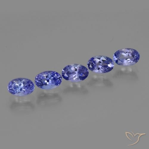 Pedras preciosas de Tanzanita Violeta Azul natural de 2.63 ct, oval, VS