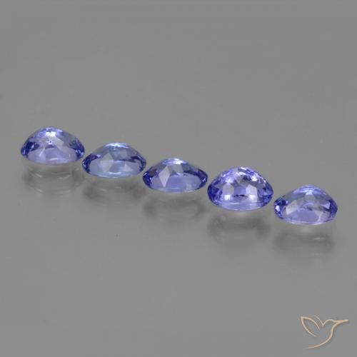 Pedras preciosas de Tanzanita Violeta Azul natural de 2.63 ct, oval, VS