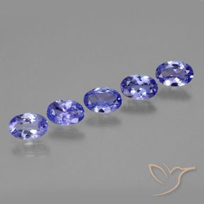 Pedras preciosas de Tanzanita Azul Violeta Intenso natural de 2.25 ct, oval, VS