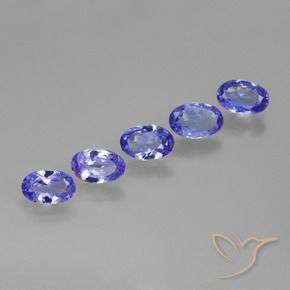 Pedras preciosas de Tanzanita Azul Violeta Intenso natural de 1.94 ct, oval, VS