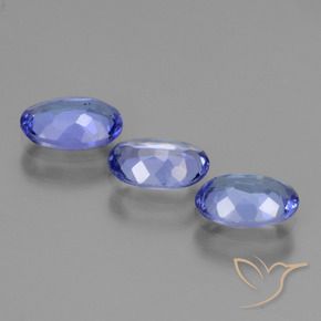 Pedras preciosas de Tanzanita Azul Violeta Intenso natural de 1.65 ct, oval, VS