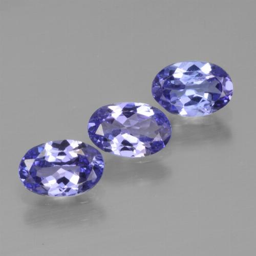 Pedras preciosas de tanzanita azul natural de 1,72 ct, corte oval, VS