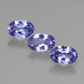 Pedras preciosas de tanzanita azul natural de 1,72 ct, corte oval, VS