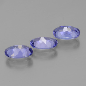 Pedras preciosas de tanzanita azul natural de 1,72 ct, corte oval, VS