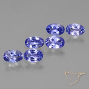 Pedras preciosas de Tanzanita Azul Violeta Intenso natural de 2.45 ct, oval, VS