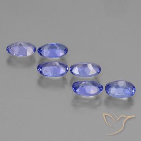 Pedras preciosas de Tanzanita Azul Violeta Intenso natural de 2.45 ct, oval, VS