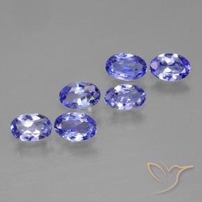 Pedras preciosas de Tanzanita Azul Violeta Intenso natural de 2.02 ct, oval, VS
