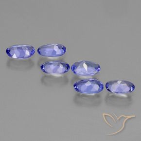 Pedras preciosas de Tanzanita Azul Violeta Intenso natural de 2.02 ct, oval, VS