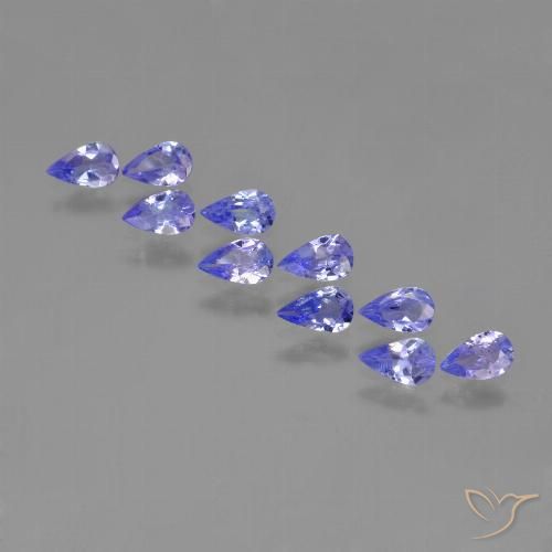 1.73ctw Natural Violeta Azul Tanzanita, Formato de pêra, VS