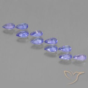 Pedras preciosas de Tanzanita Azul médio natural de 1.89 ct, Formato de pêra, VS