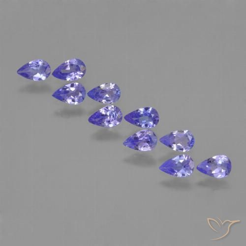 1.79ctw Natural Azul Violeta Intenso Tanzanita, Formato de pêra, VS