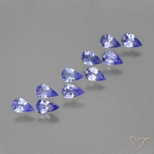 2.00ctw Natural Azul Violeta Intenso Tanzanita, Formato de pêra, VS