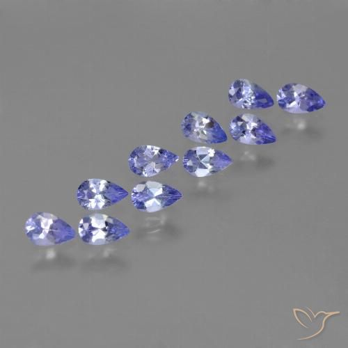 2.21ctw Natural Azul Violeta Intenso Tanzanita, Formato de pêra, VS
