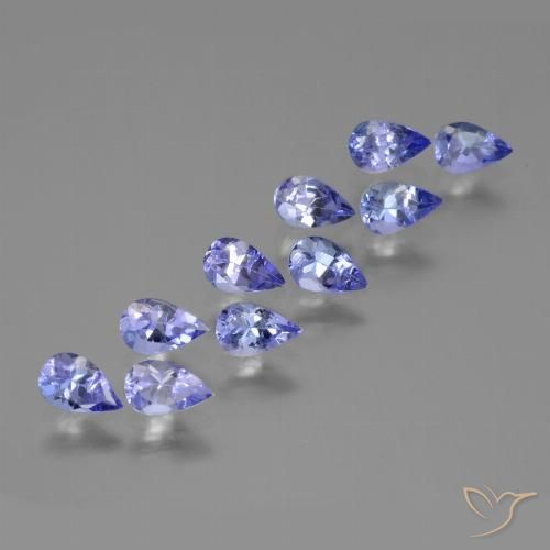 2.60ctw Natural Azul Violeta Intenso Tanzanita, Formato de pêra, VS