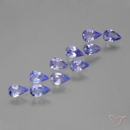1.73ctw Natural Azul Violeta Intenso Tanzanita, Formato de pêra, VS