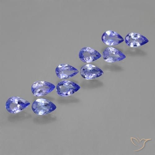 3.65ctw Natural Azul Violeta Intenso Tanzanita, Formato de pêra, VS