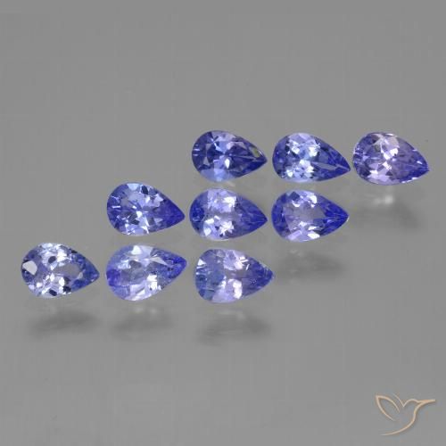 3.26ctw Natural Azul Violeta Intenso Tanzanita, Formato de pêra, VS
