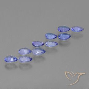 Pedras preciosas de Tanzanita Azul marinho médio natural de 2.32 ct, Formato de pêra, VS