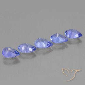Pedras preciosas de Tanzanita Azul profundo natural de 3.22 ct, Formato de pêra, VS