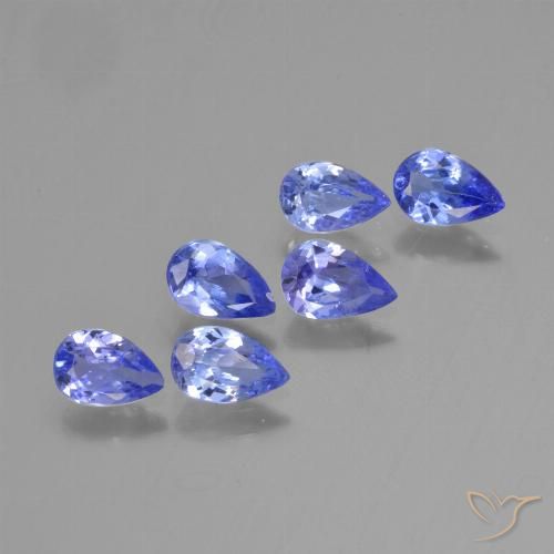 1.90ctw Natural Violeta Azul Tanzanita, Formato de pêra, VS