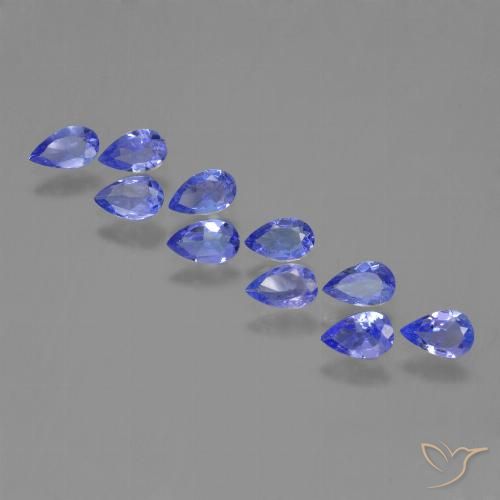 1.96ctw Natural Azul Violeta Intenso Tanzanita, Formato de pêra, VS