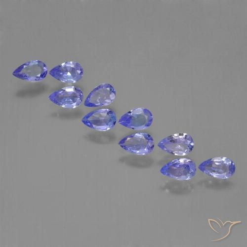 1.89ctw Natural Azul Violeta Intenso Tanzanita, Formato de pêra, VS