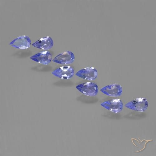 1.80ctw Natural Azul Violeta Intenso Tanzanita, Formato de pêra, VS
