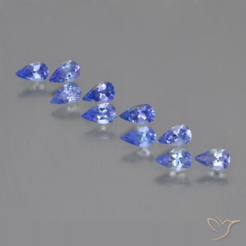 1.93ctw Natural Azul Violeta Intenso Tanzanita, Formato de pêra, VS