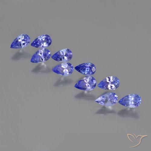 2.54ctw Natural Azul Violeta Profundo Tanzanita, Formato de pêra, VS
